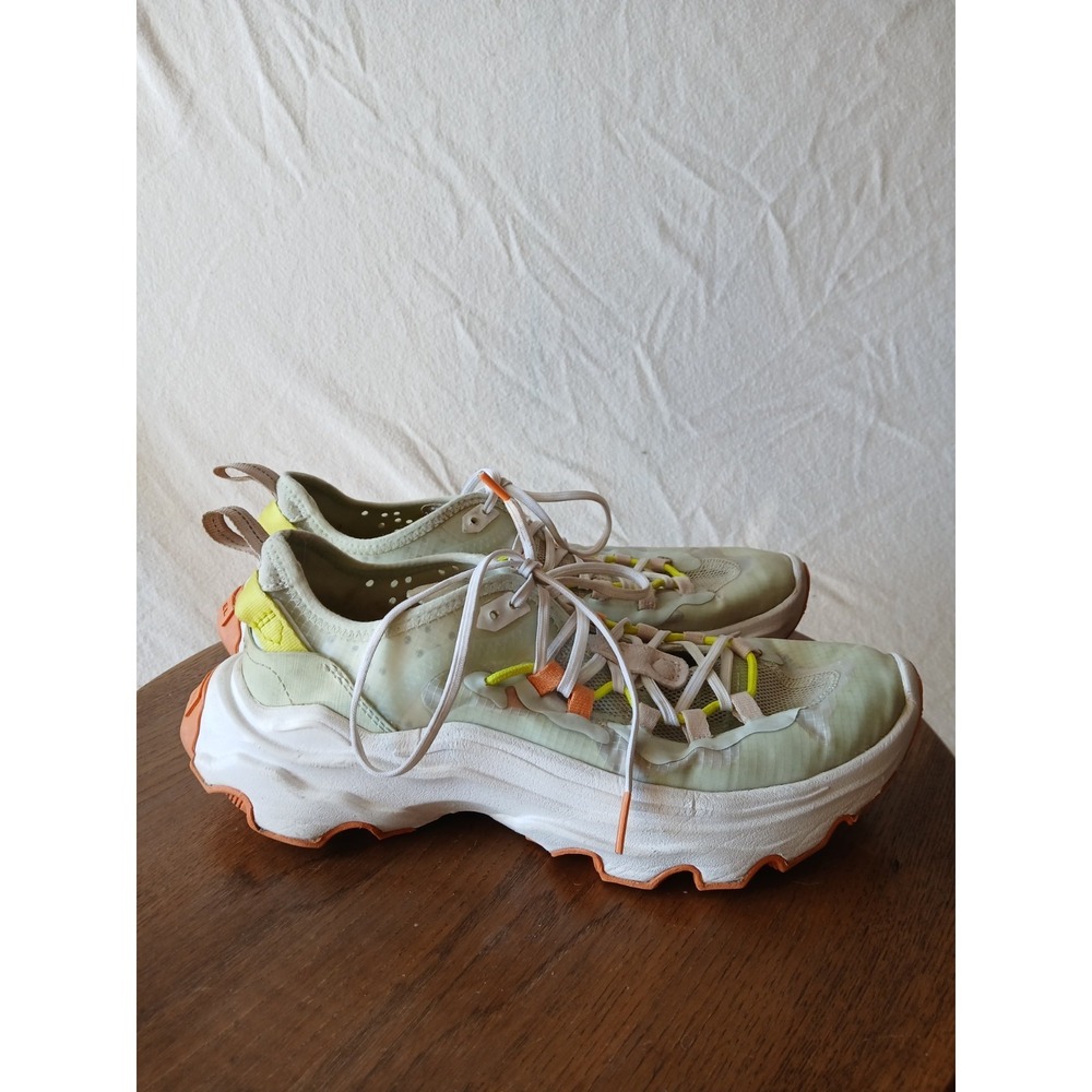 Sorel Athletic Sneakers in Light Green, White & Orange